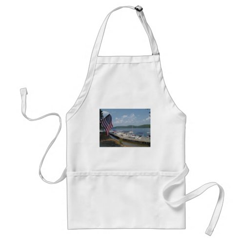 American Flag at Marina at Lake Arrowhead Adult Apron