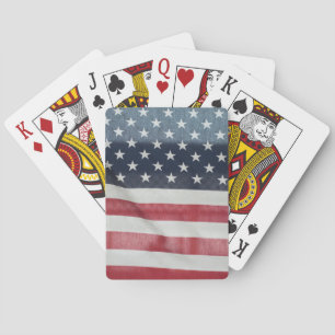 American Flag At The Sussex County Fair Poker Cards