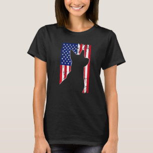 American Flag Australian Cattle Dog Dad Mom Puppy  T-Shirt