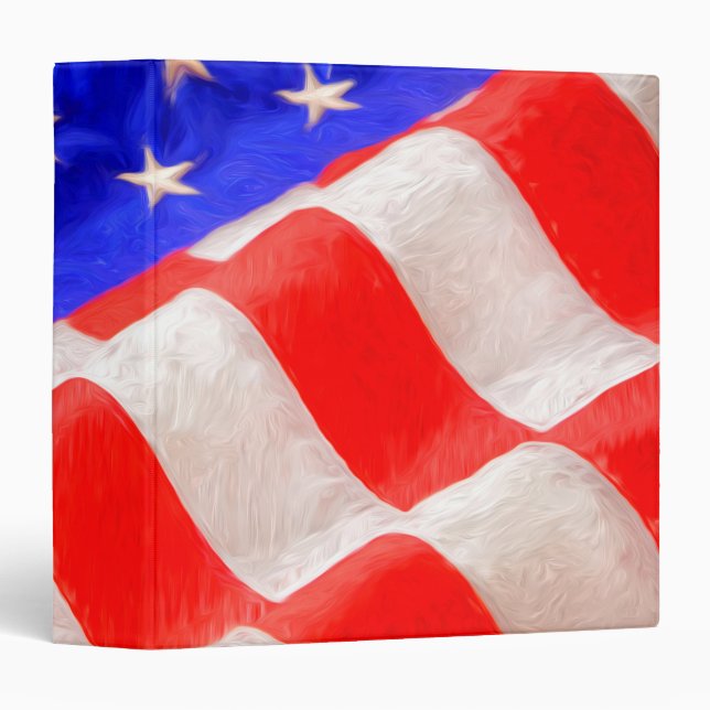 American Flag Avery Signature 1.5" Binder (Front/Spine)