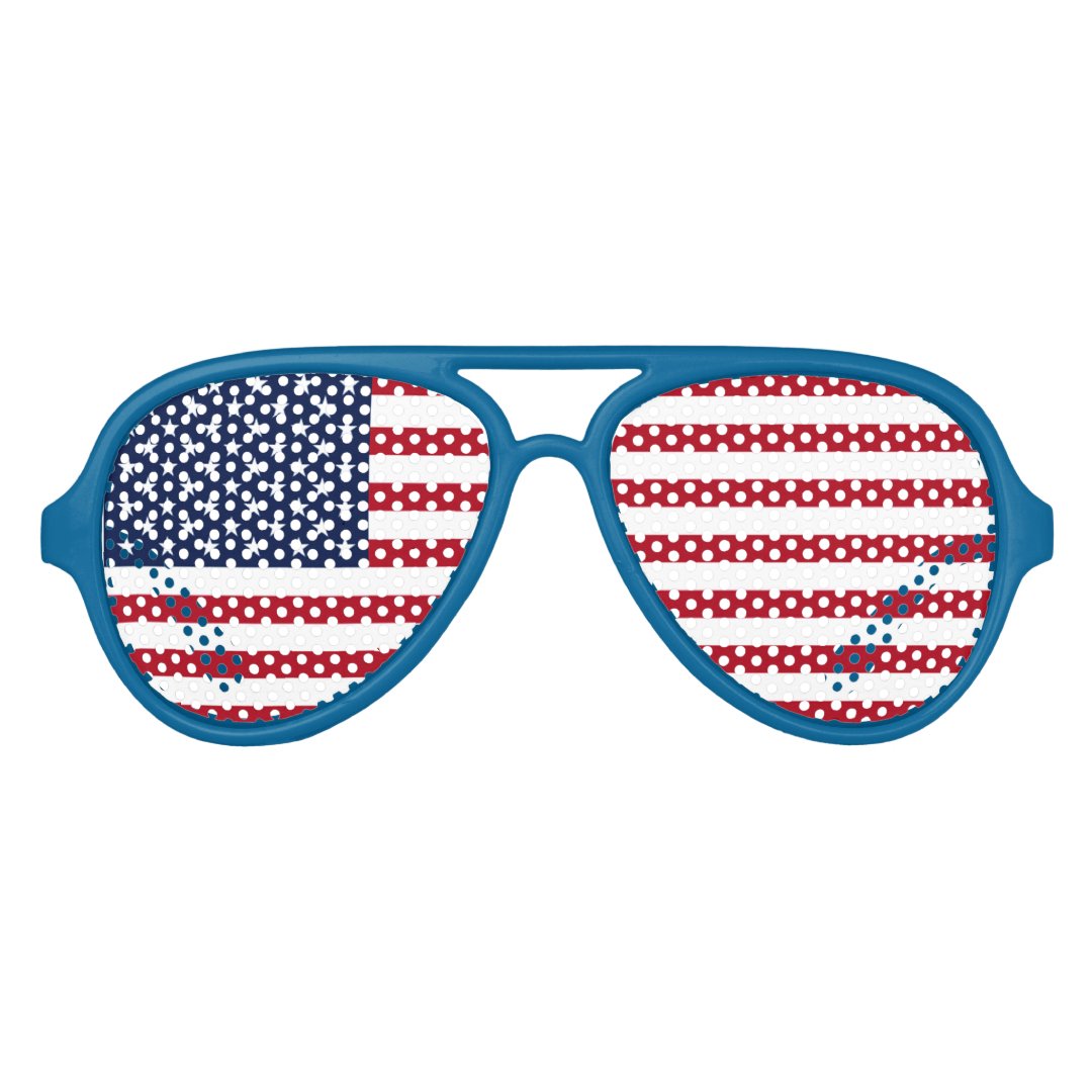 American Flag Aviator Sunglasses Zazzle 5201