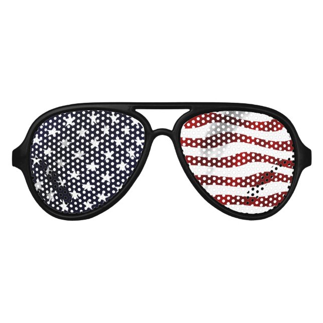 American Flag Aviator Sunglasses (Front)