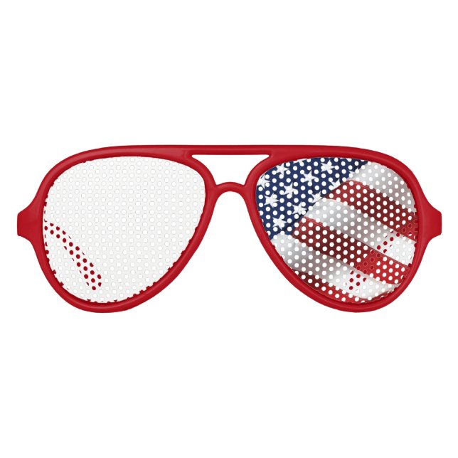 American Flag Aviator Sunglasses (Front)