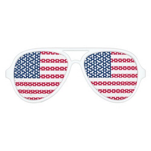 American Flag Aviator Sunglasses USA