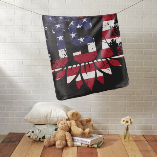 American Flag Baby Blanket Crochet Pattern