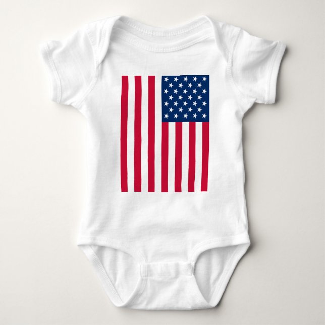 American Flag Baby Bodysuit (Front)