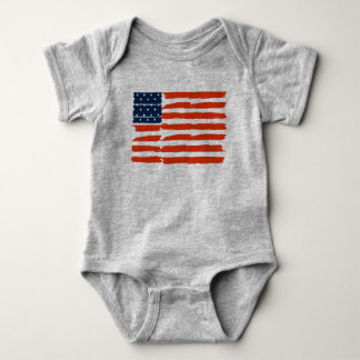 American Flag Baby Bodysuit