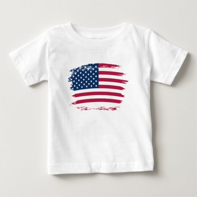 American flag baby T-Shirt (Front)