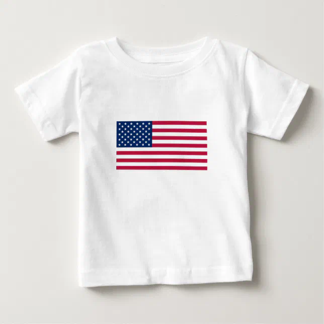 All-American USA Flag Baby Tee | Off-White