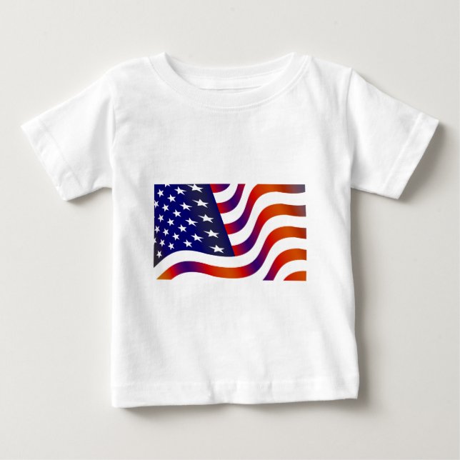 American Flag Baby T-Shirt (Front)