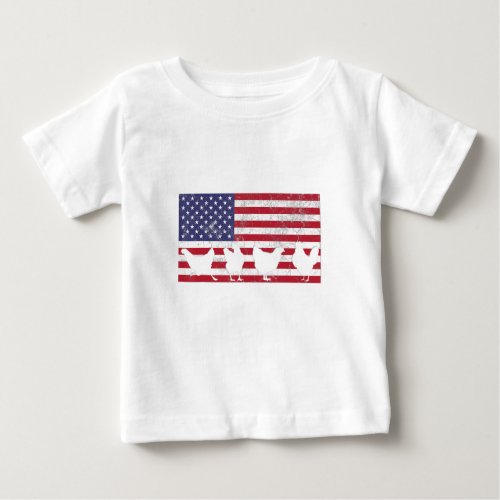 American Flag  Baby T_Shirt