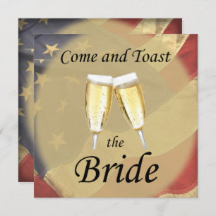 American Flag Bachelorette Party Invitation