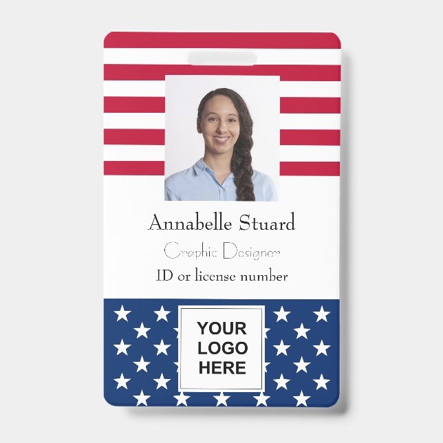 American Flag  Badge (Front)