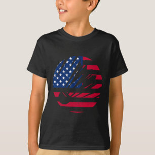 American Flag Badminton Shirt Men Women Usa Badmin