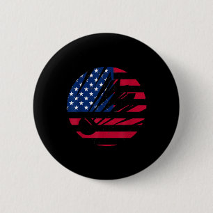 American Flag Badminton Shirt Men Women Usa Badmin Button
