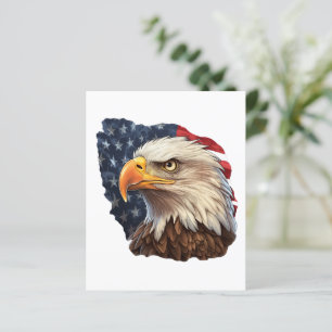 American Flag Bald Eagle