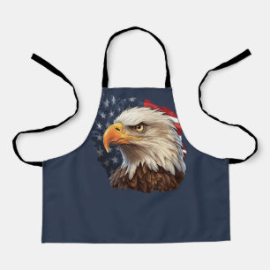 American Flag Bald Eagle Apron