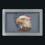 American Flag Bald Eagle Belt Buckle<br><div class="desc">Showcase your patriotism with our stunning American Flag Patriotic Eagle design, featuring the majestic bald eagle set against a backdrop of the iconic American flag. This captivating imagery embodies the spirit of freedom and pride, making it the perfect symbol to display on a wide range of products. Whether you're looking...</div>