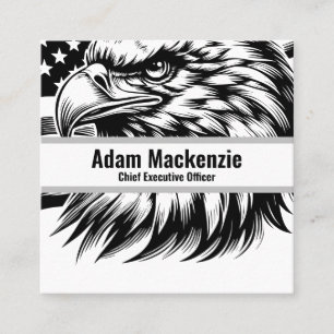 American Flag Bald Eagle Business Cards