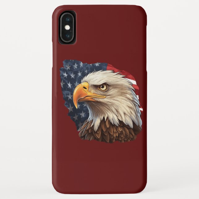 American Flag Bald Eagle Case-Mate iPhone Case (Back)