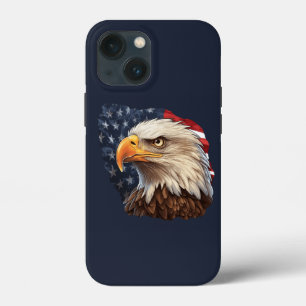 American Flag Bald Eagle iPhone 13 Mini Case