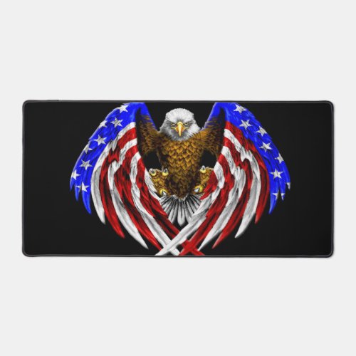 American Flag Bald Eagle Freedom Desk Mat