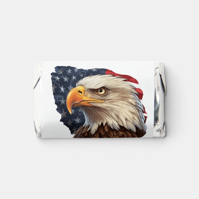 American Flag Bald Eagle Hershey's Miniatures (Front)