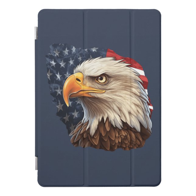 American Flag Bald Eagle iPad Pro Cover (Front)