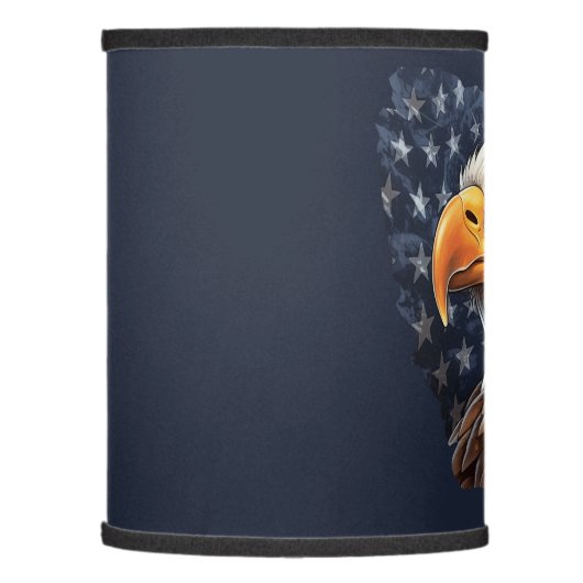 American Flag Bald Eagle Lamp Shade (Left)