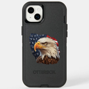 American Flag Bald Eagle OtterBox iPhone 14 Plus Case