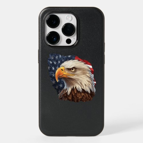 American Flag Bald Eagle OtterBox iPhone 14 Pro Case