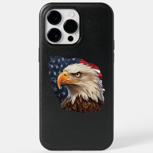 American Flag Bald Eagle OtterBox iPhone 14 Pro Max Case