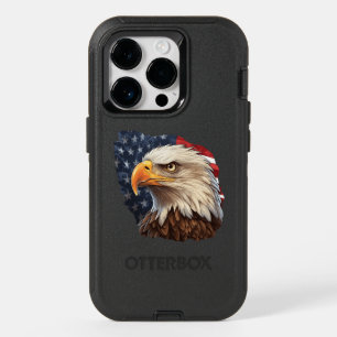 American Flag Bald Eagle OtterBox iPhone 14 Pro Case