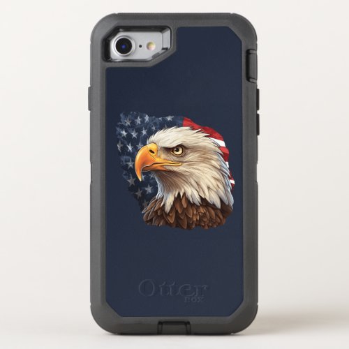 American Flag Bald Eagle OtterBox Defender iPhone SE87 Case