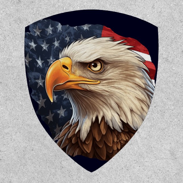 American Flag Bald Eagle Patch (Front)