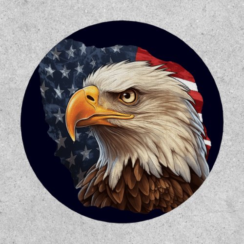 American Flag Bald Eagle Patch