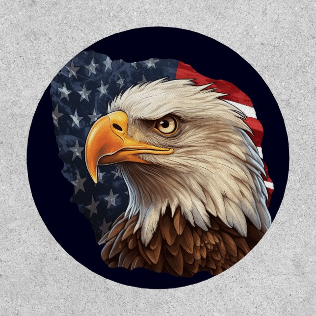 American Flag Bald Eagle Patch (Front)