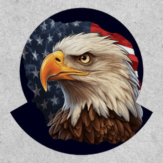 American Flag Bald Eagle Patch