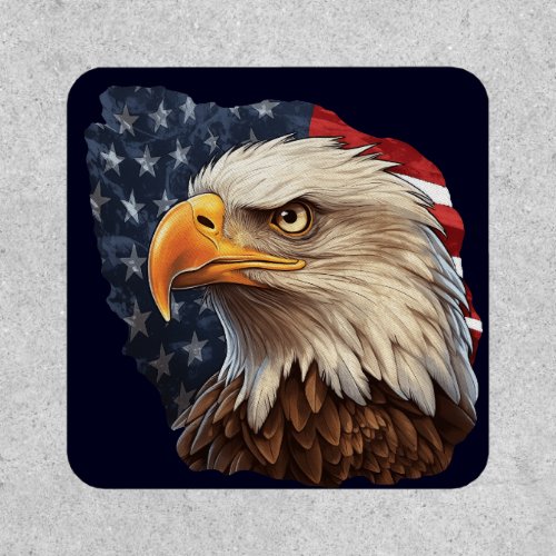 American Flag Bald Eagle Patch