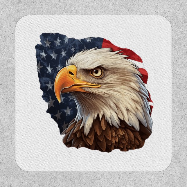 American Flag Bald Eagle Patch (Front)