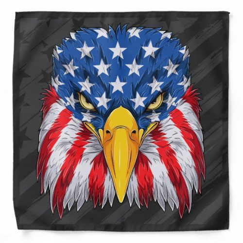 American Flag Bald Eagle Patriotic USA  Bandana