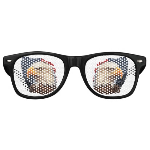 American Flag Bald Eagle Retro Sunglasses