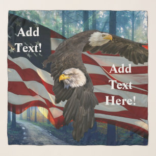 American Flag Bald Eagle Scarf