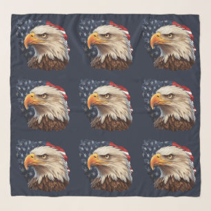 American Flag Bald Eagle Scarf