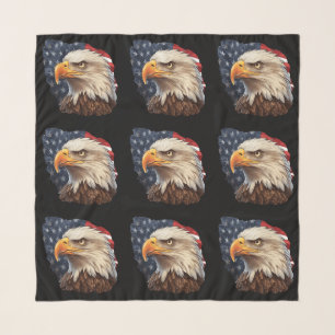 American Flag Bald Eagle Scarf