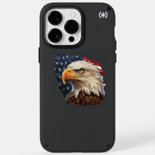 American Flag Bald Eagle Speck iPhone 14 Pro Max Case