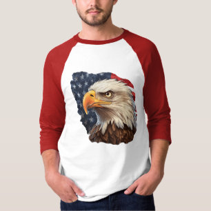 American Flag Bald Eagle T-Shirt