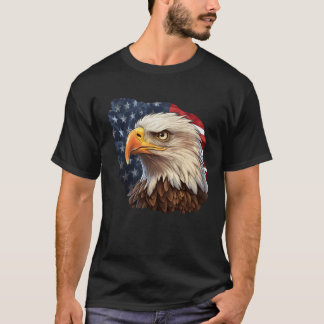 American Flag Bald Eagle T-Shirt