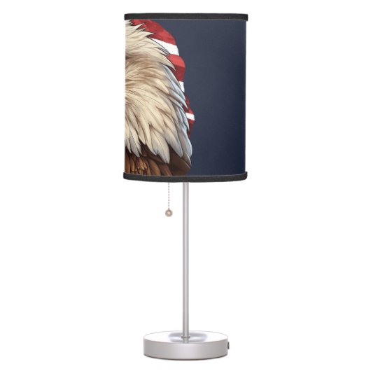 American Flag Bald Eagle Table Lamp (Right)