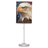 American Flag Bald Eagle Table Lamp (Front)